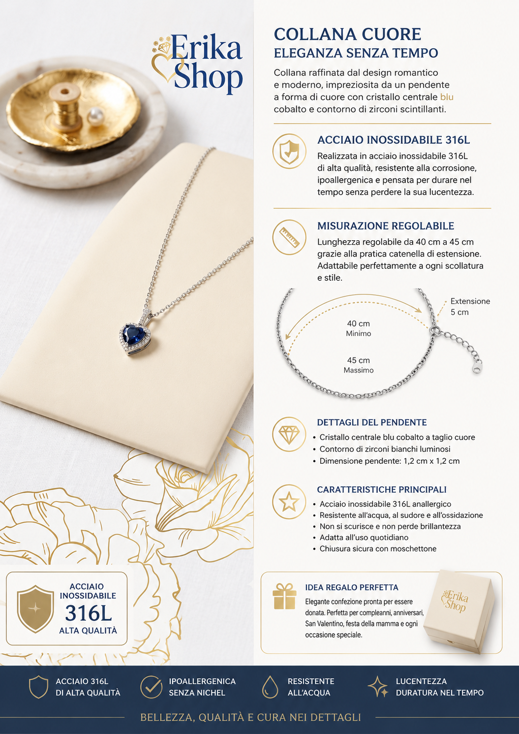 Collana cuore degli Abissi