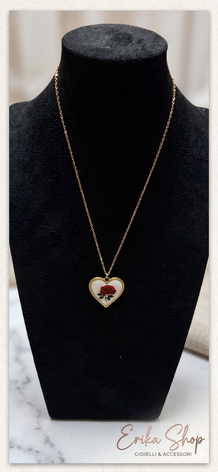 Collana cuore di Fiori