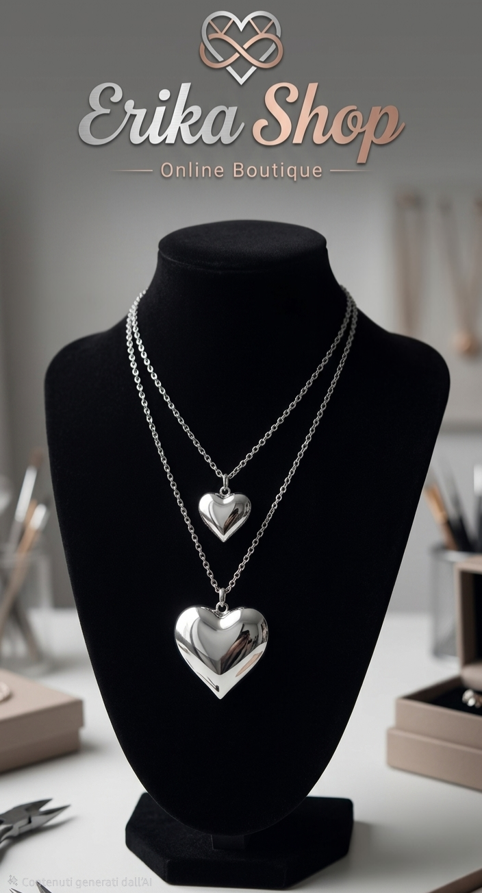 COLLANA DOPPIO CUORE