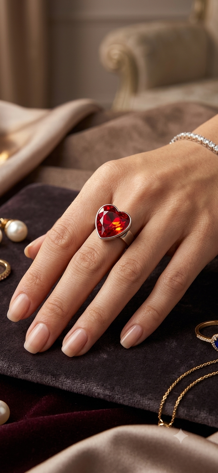 Anello cuore luminoso