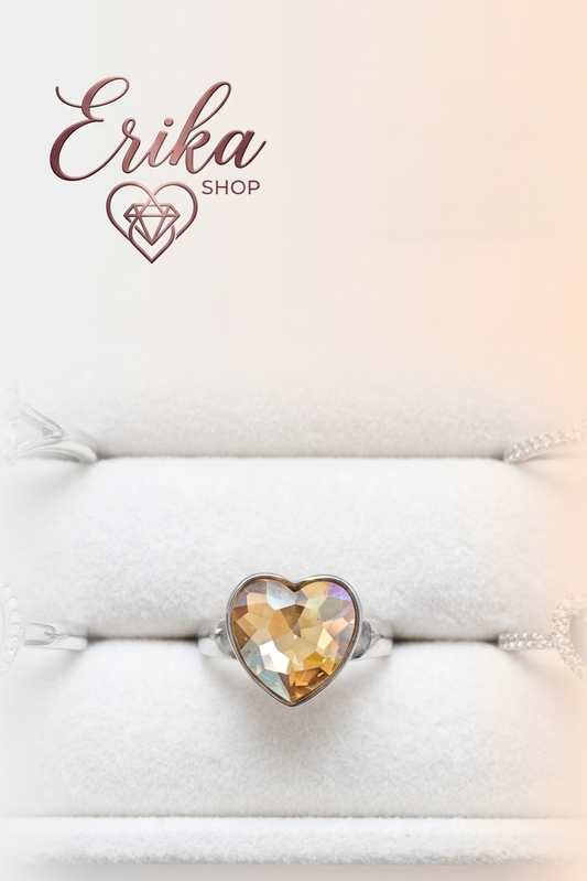 Anello cuore luminoso