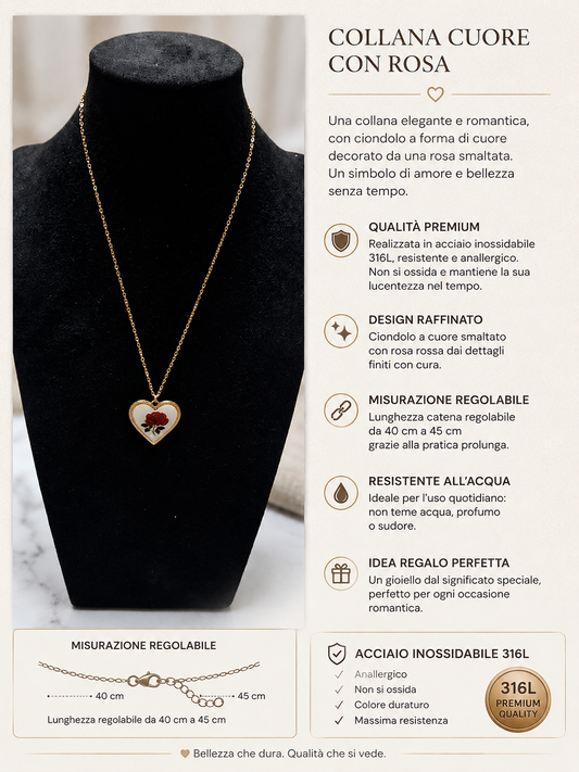 Collana cuore di Fiori
