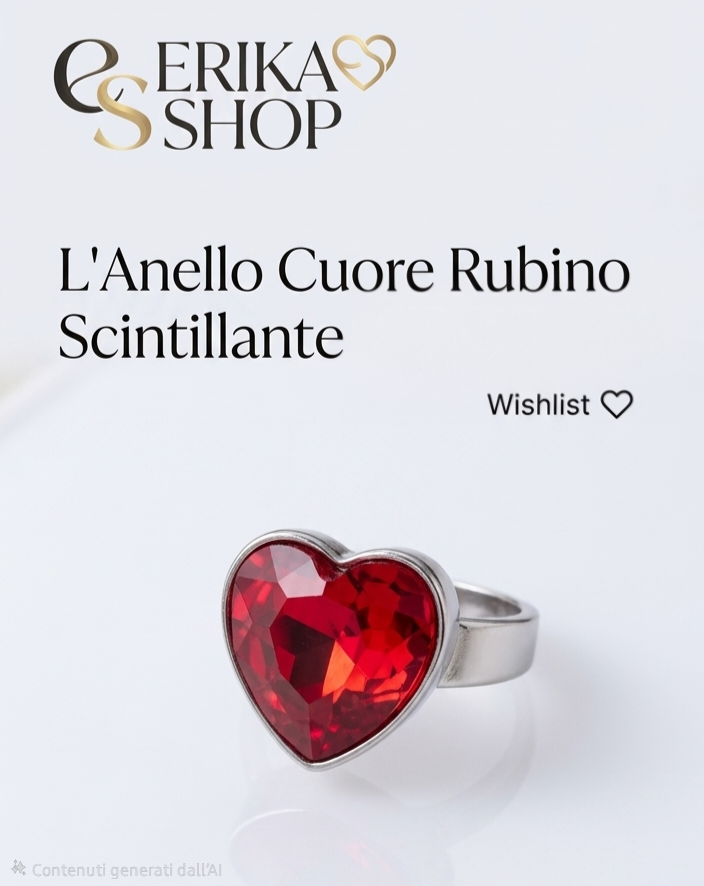 Anello cuore luminoso