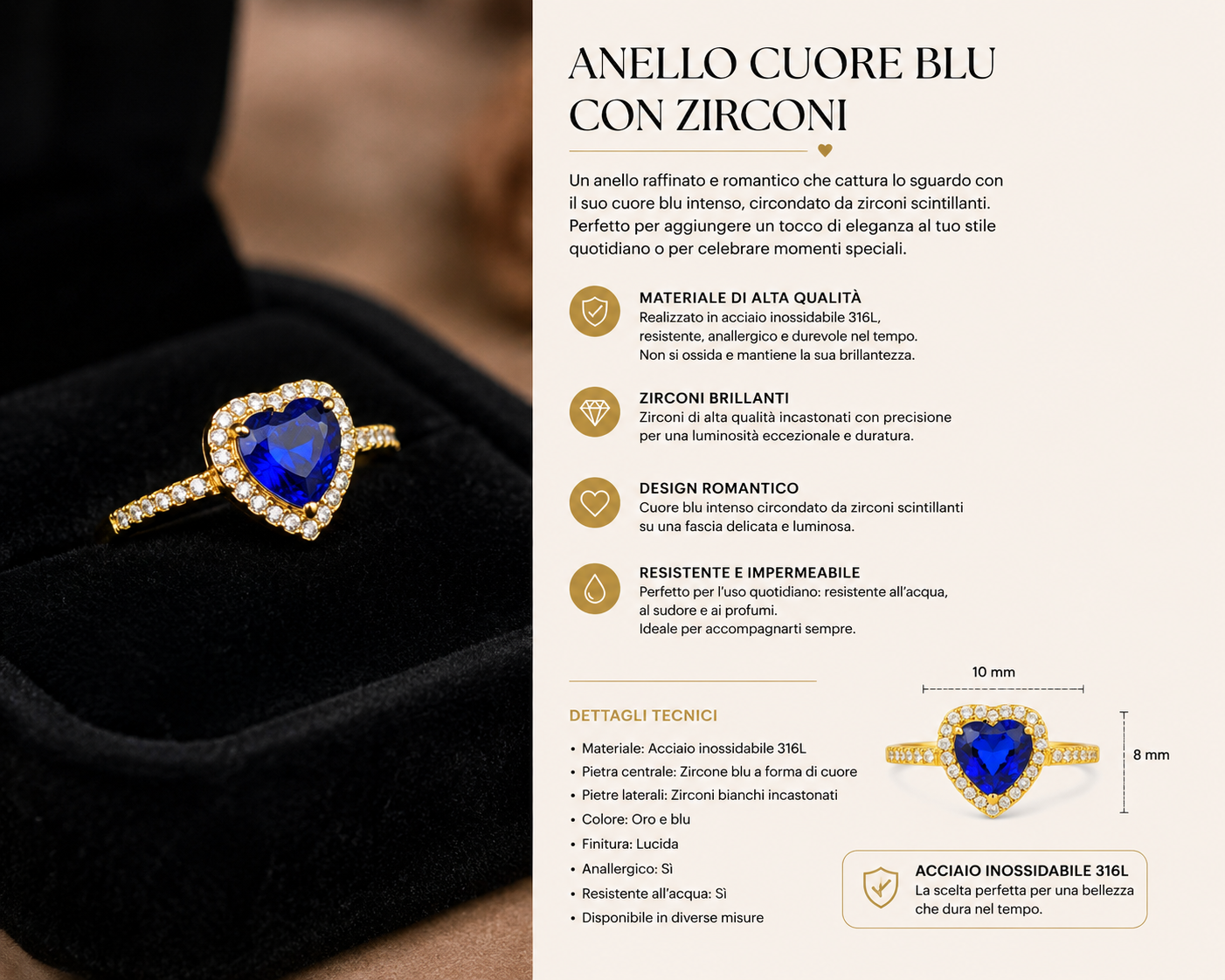 Anello Cuore degli Abissi